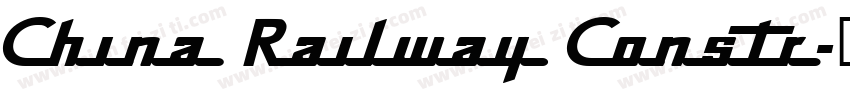 China Railway Constr字体转换